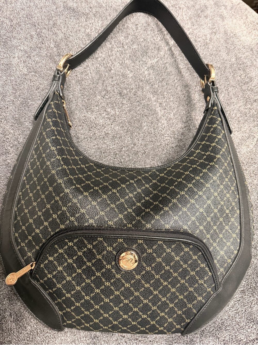 Rioni Moda Italia Monogram Hobo Bag